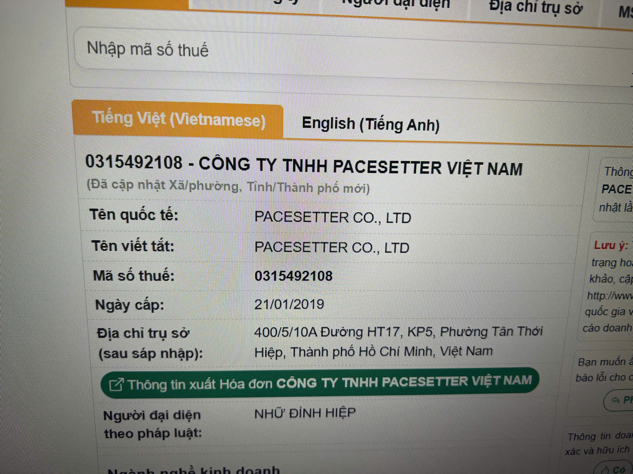 Cần bán công ty chưa hoạt động